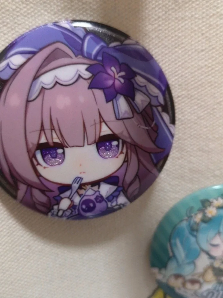 

Honkai:Star Rail, милый аватар, фото, Герта Анакса, значок с персонажем мультфильма, круглая брошь, коллекция фанатов, подарочная сумка, аксессуары