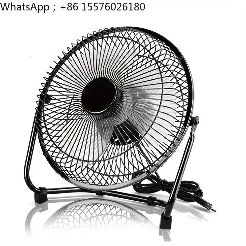 Home Desktop Mini USB Fan, Large Air Volume Four-blade Design, Multi-angle Adjustable Desktop Cooling Fan