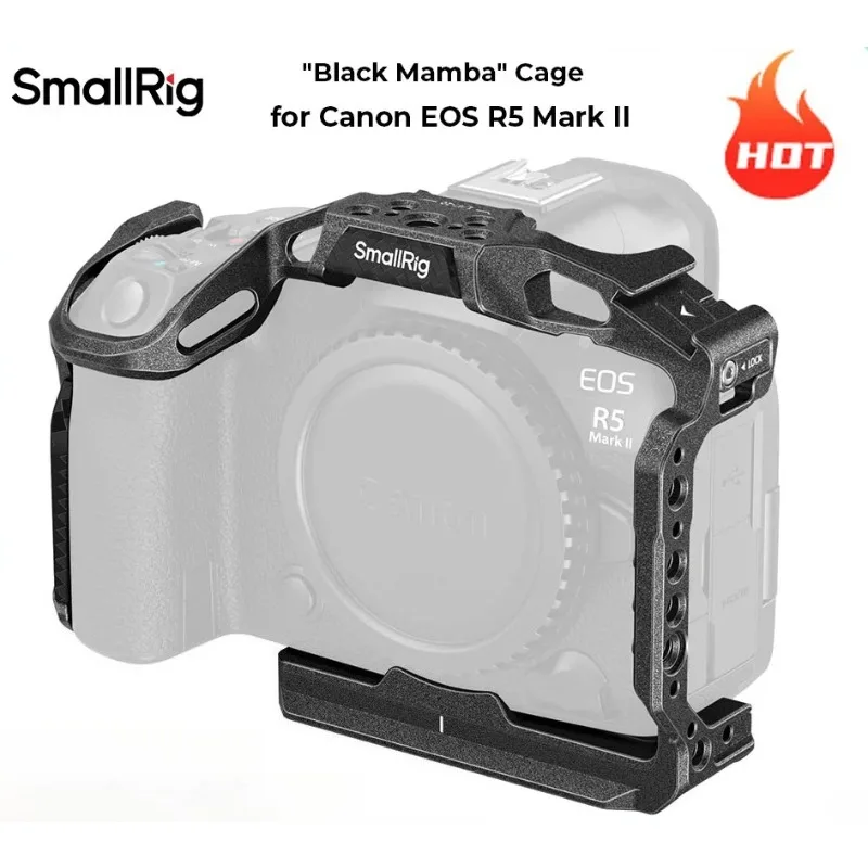 SmallRig 4975 Black Mamba HawkLock Quick Release Cage Kit for Canon EOS R5 Mark II with Top Handle 4976 4977 5029