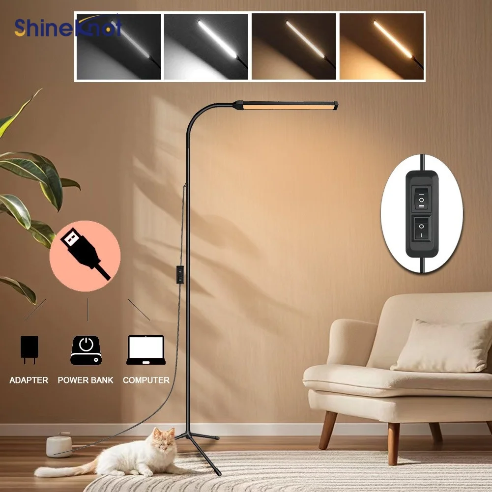 

Многофункциональная напольная лампа SHINEKNOT LED для внутреннего освещения, съемная лампа для наращивания ресниц, специальная лампа для маникюрных салонов, USB-интерфейс