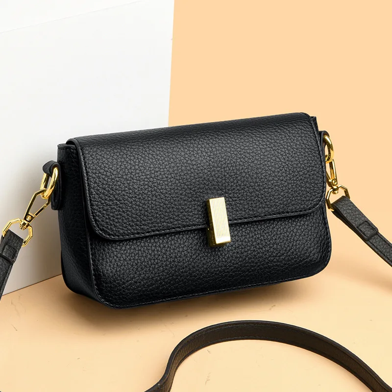 ​ ​ Kompakte, gesteppte, quadratische Tasche für Damen, Kaviar-Korn-Umhängetasche, minimalistische Silhouette, Coffee Run Ready Luxe Essential ​ ​