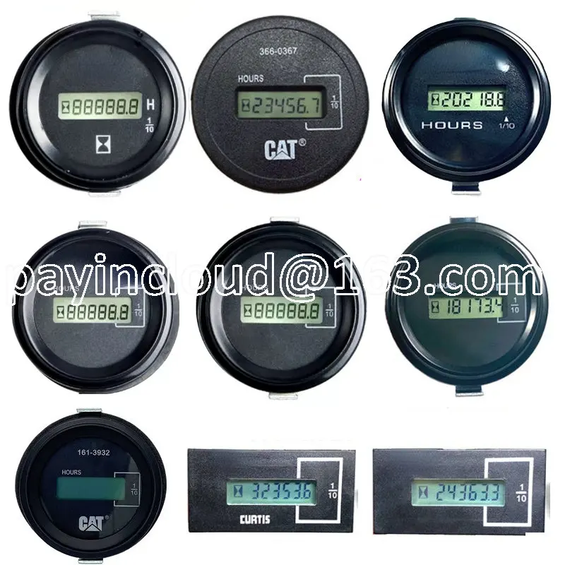 For Round Mechanical Hour Meter Counter Timer Caterpillar for Generator Diesel Gasolin Petrol Engine Excavator 3660367