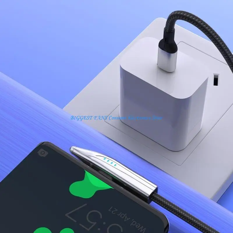 Rapid 240W Fast Charging Cable 90 Degree Bend Wide Compatibility