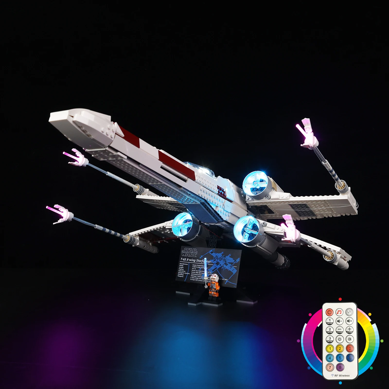 LED-Beleuchtungsset Passend für LEGO X-Wing Starfighter 75355 Bausteine