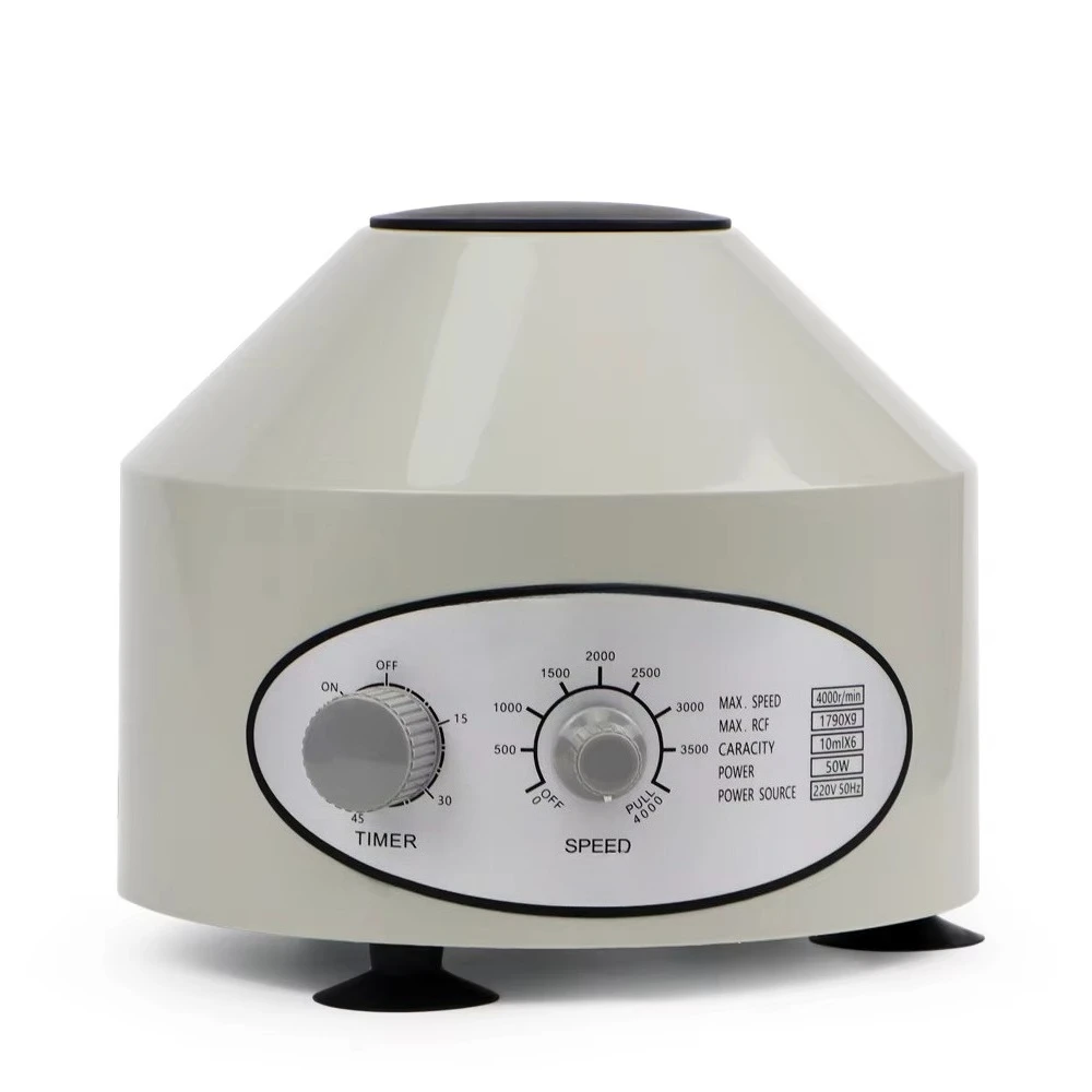 Factory direct sales 800D intelligent 4000 R/min timing electric laboratory centrifuge medical desktop 6 * 10ml centrifuge