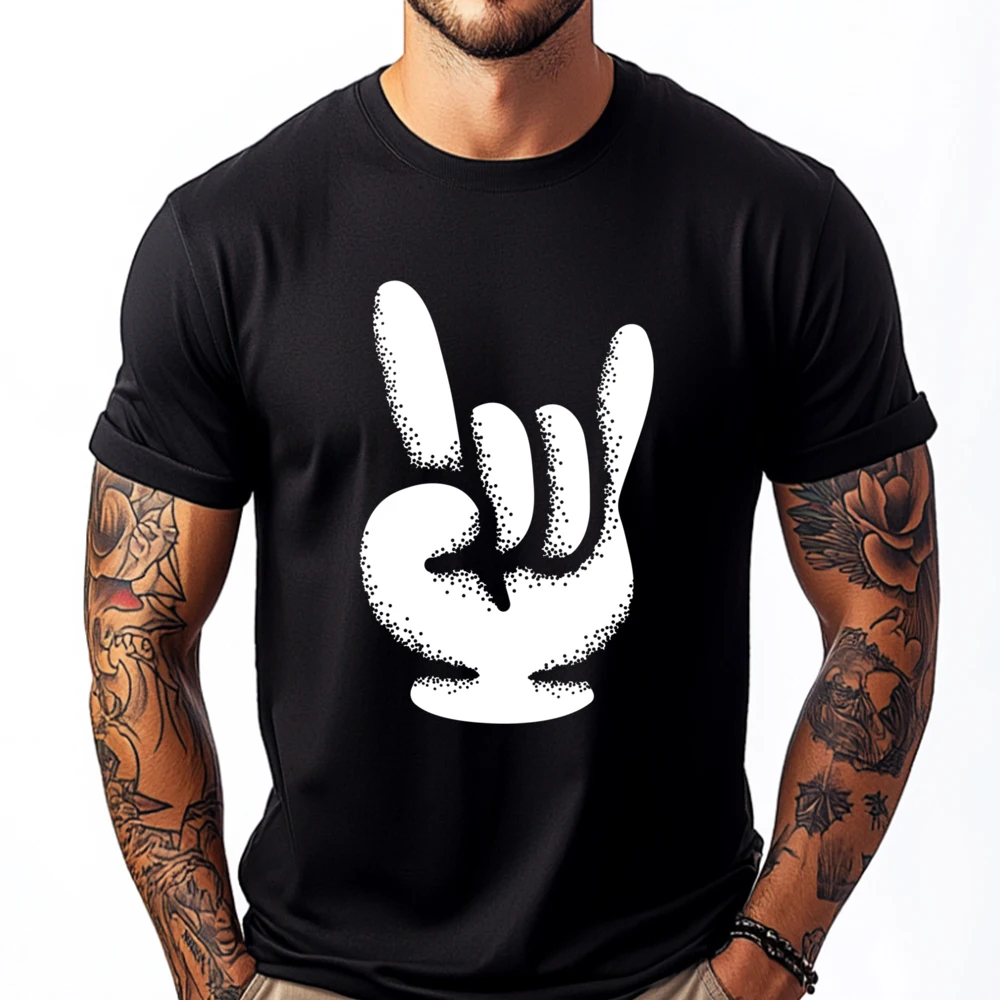 

Sign Hand Roll And Plain Shirt Streetwear Men Mother's Day Brand Clothing New In Tops & Tees