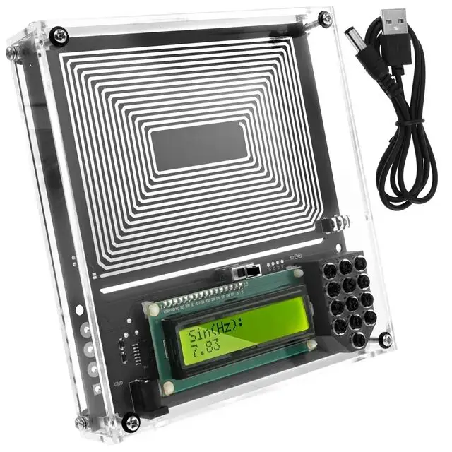 Brand-name Chip Schumann Wave Generator 0.01~100000Hz Adjustable Sine Frequency Signal Generator with Enclosure