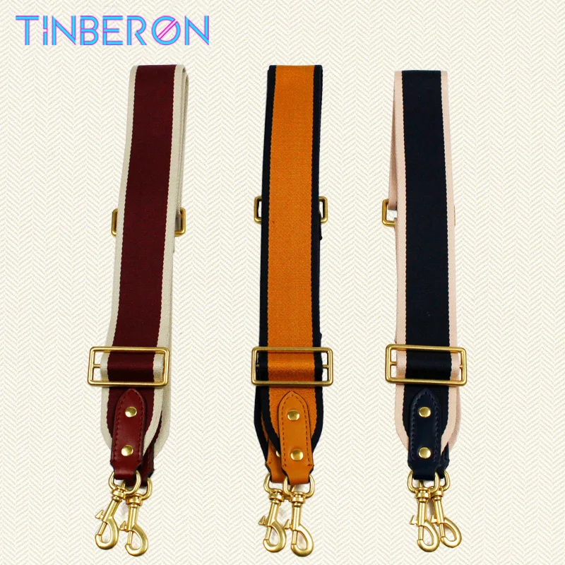 

TINBERON Adjustable Bag Strap Woman Wide Bag Strap Canvas Ladies Bag Replacement Straps Fashion New Shoulder Strap For Crossbody