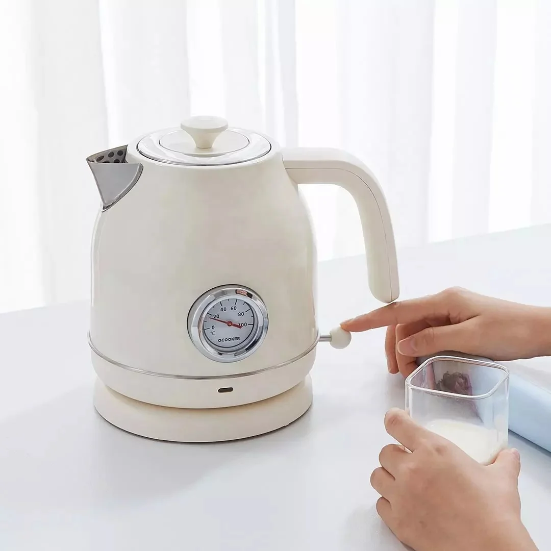 

Electric Kettle Household Automatic Power-Off Kettle 1.7L Large Capacity Thermometer Smart Water Kettle For Kitchen Home Office