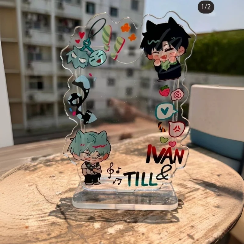 TV Alien Stage Ivan Till Acrylic Photocard Holder Idol Photo Frame 3 Inch Card Display Stand Desktop Decor Card Sleeve Fans Gift