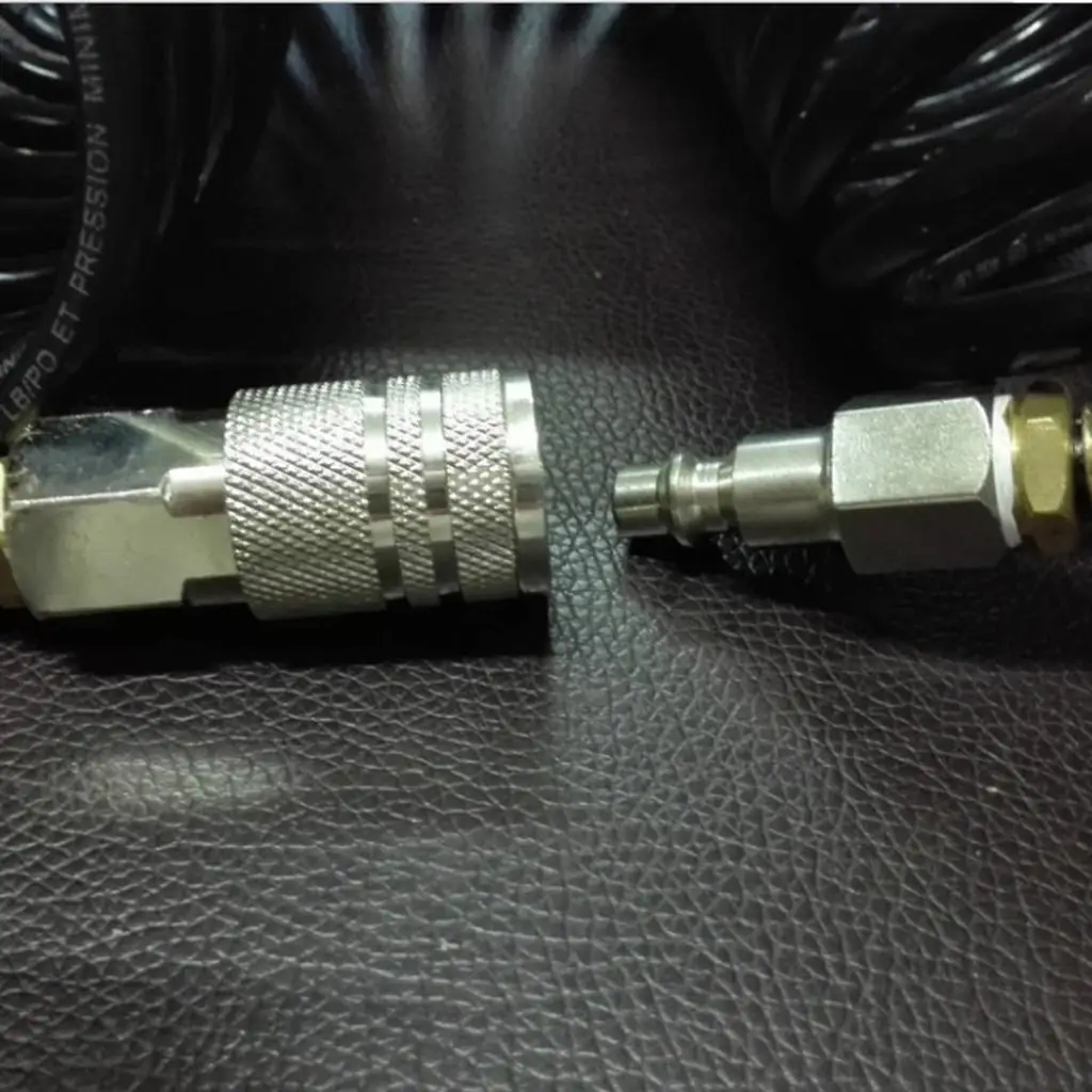 Quick Joint Flexible Recoil Air Hose Polyethylene Durable Tube for Pneumatics Tools Compressor Applications
