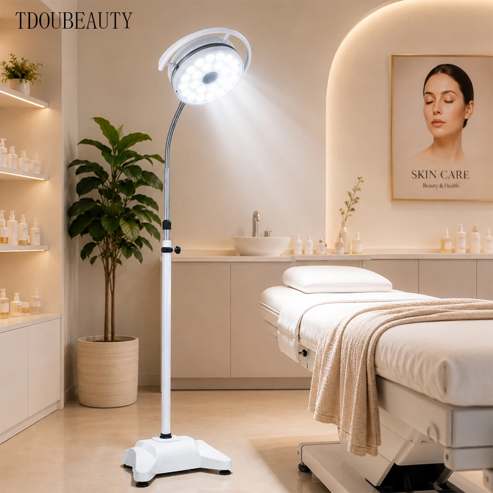 24-Hole LED Veterinary Examination Light, Movable Vertical Pet Operating Shadowless Lamp for Dental Clinic, Animal Surgical