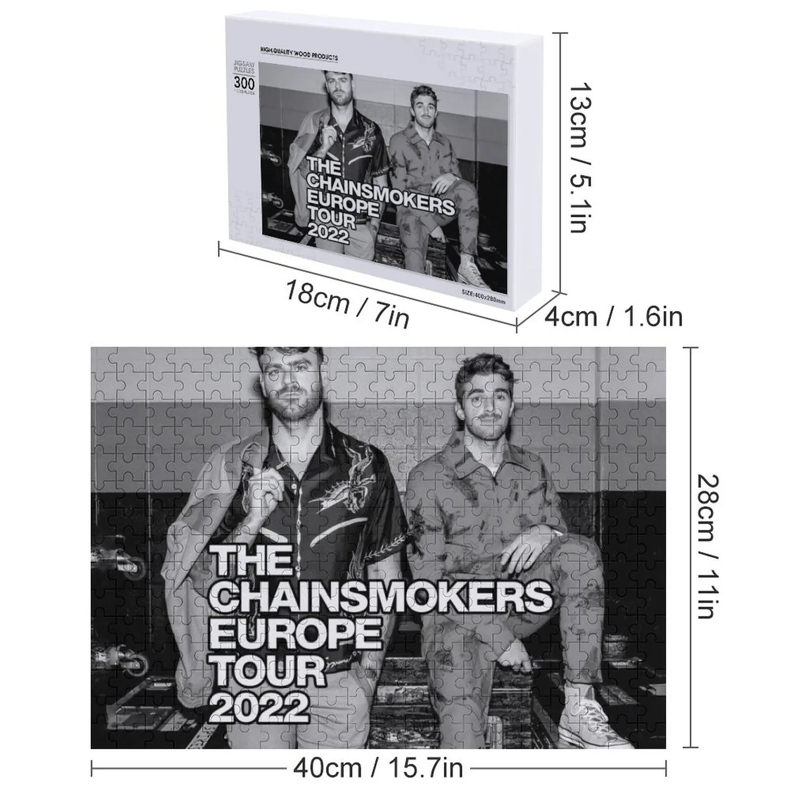 En rouge The dou vrais hommes américain électronique DJ Puzzle Photo personnalisé bébé Puzzle en bois