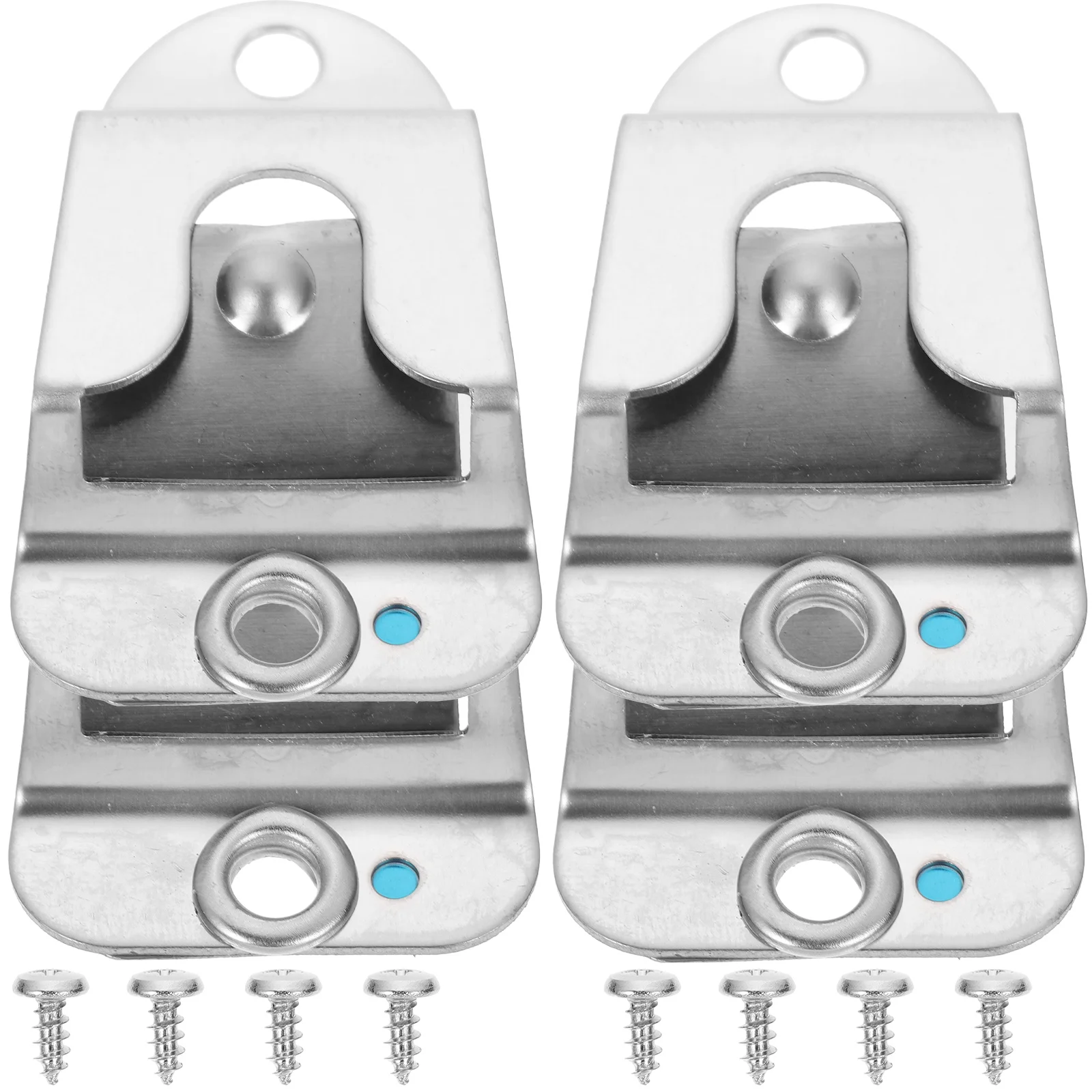 

4pcs Microphone Hook Clip Hangers Mount Cb Stainless Steel Holder Compatible GM950GM300 SM50 Car Accessories Lightweight Durable