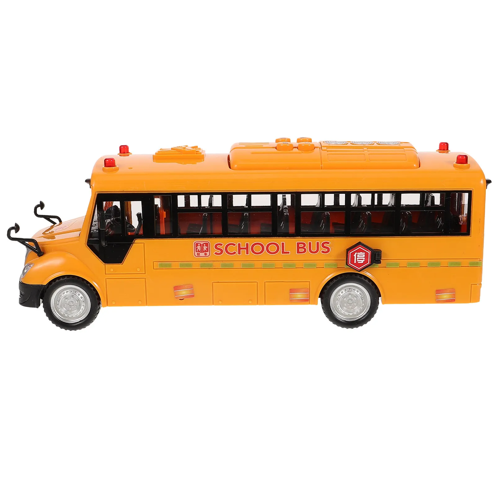 

Sound Light School Bus Inertia Baby Educational Playing Vehicle Yellow Push Go Bus for Children Vehicle Toys Car Toys
