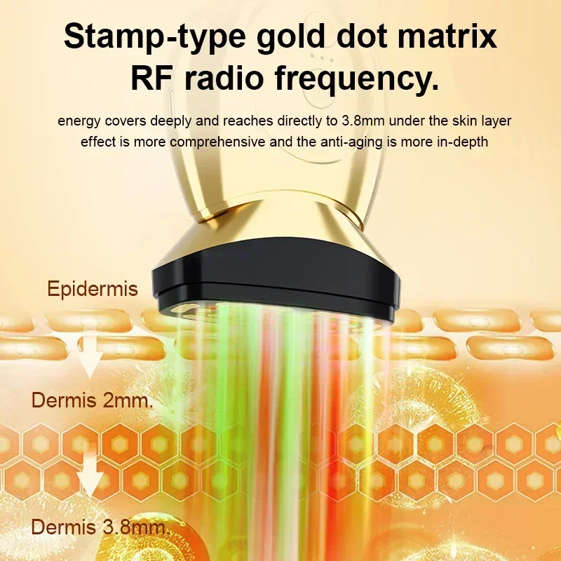 เครื่องนวดหน้าไฟฟ้ายกกระชับผิวหน้า Microcurrent Sonic Rf ยกกระชับผิวต่อต้านริ้วรอยนวดผิวอุปกรณ์ความงาม