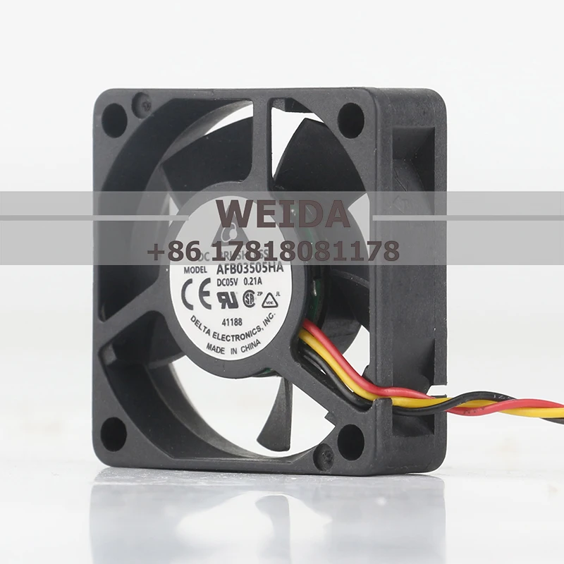 Delta 12V 24V 48V DC 5V 0.21A AC EC 3510 3.5CM 35X35X10MM miniature ball high air volume inverter three-wire AFB03505HA cooling