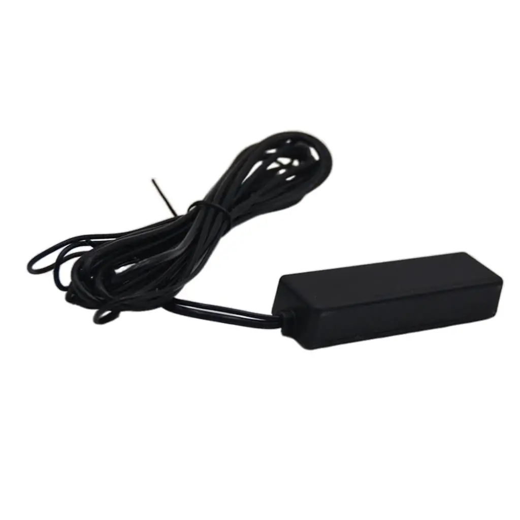 Conjunto de antena amplificada AM/FM estéreo electrónica negra apto para barcos RV