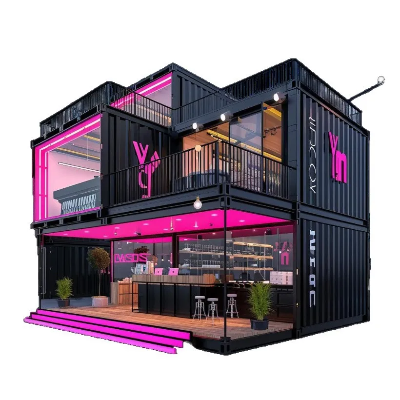 Internet-Famous Check-in Container Mobile Home Kiosk with Detachable Modular Design for Residential Use customized