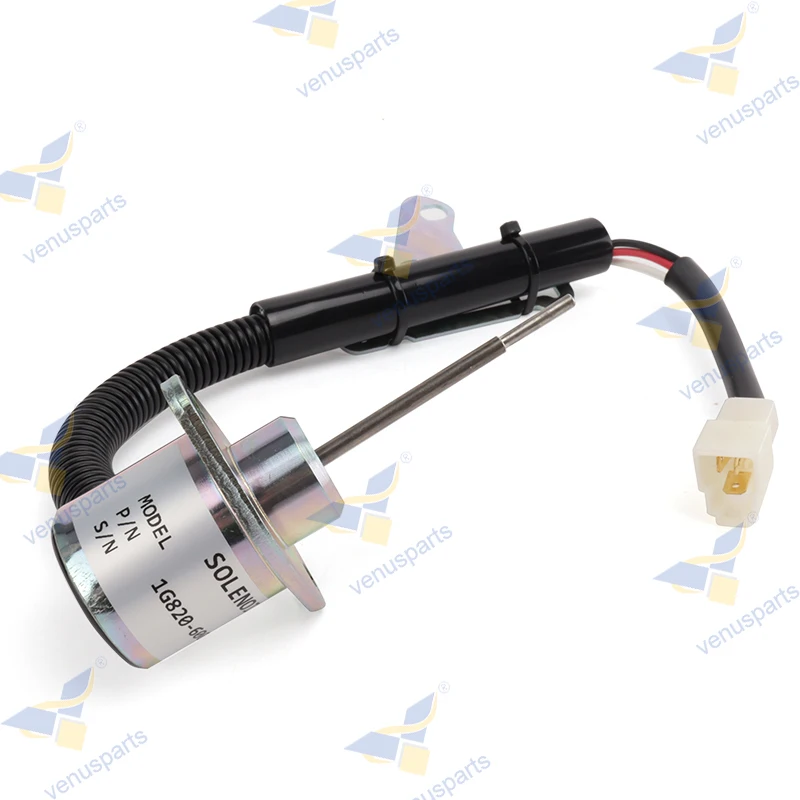 

1G820-60022 Fuel Shut Off Stop Solenoid Valve 12V SA-5156 1503ES-12A5SUC9SLC24 For Kubota Excavator KX41 KX016 KX018 U15 D782