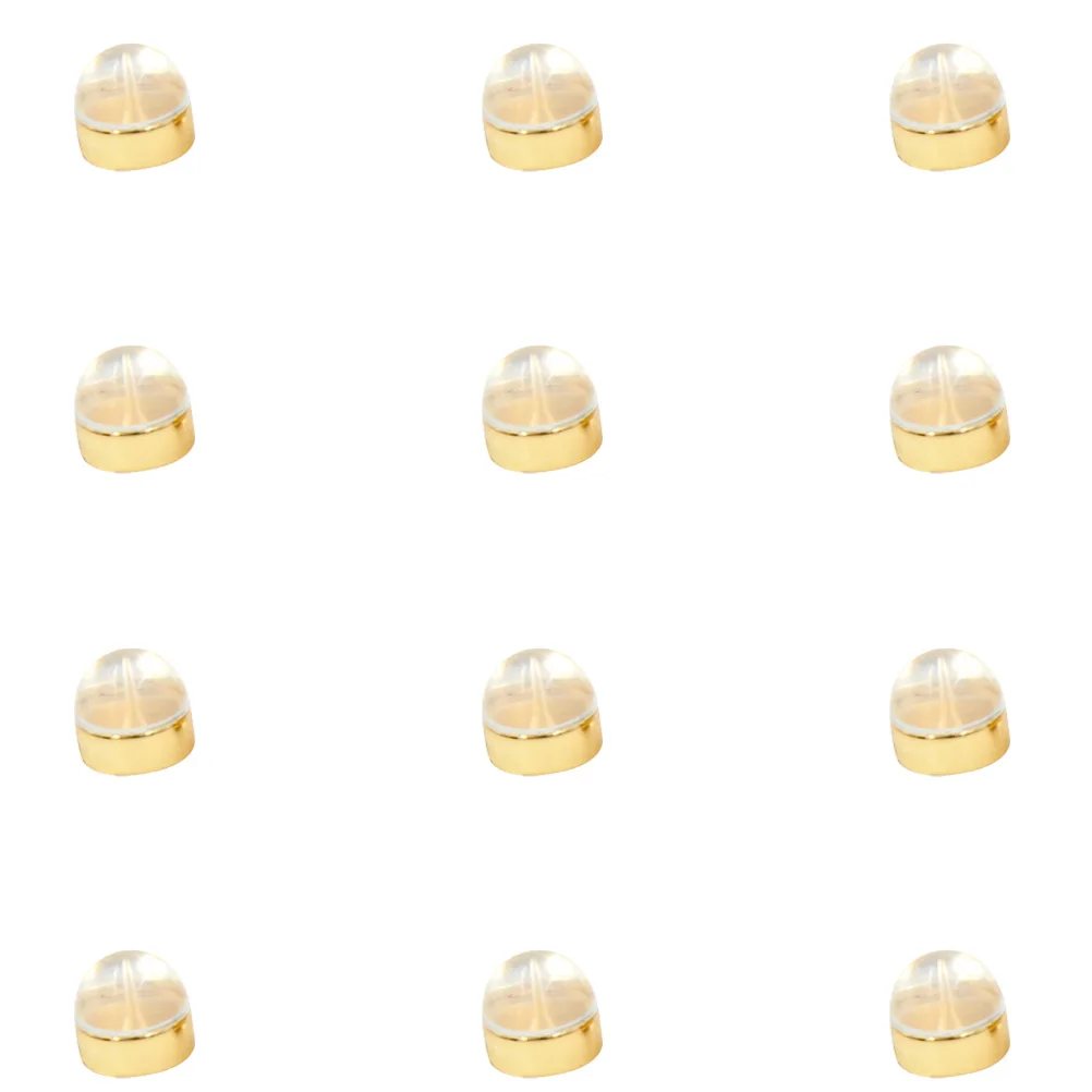 

12pcs Back Stopper Silicone Secure Stud Earring Backs Replacement Jewelry Making Repair Supplies Earring Accessories