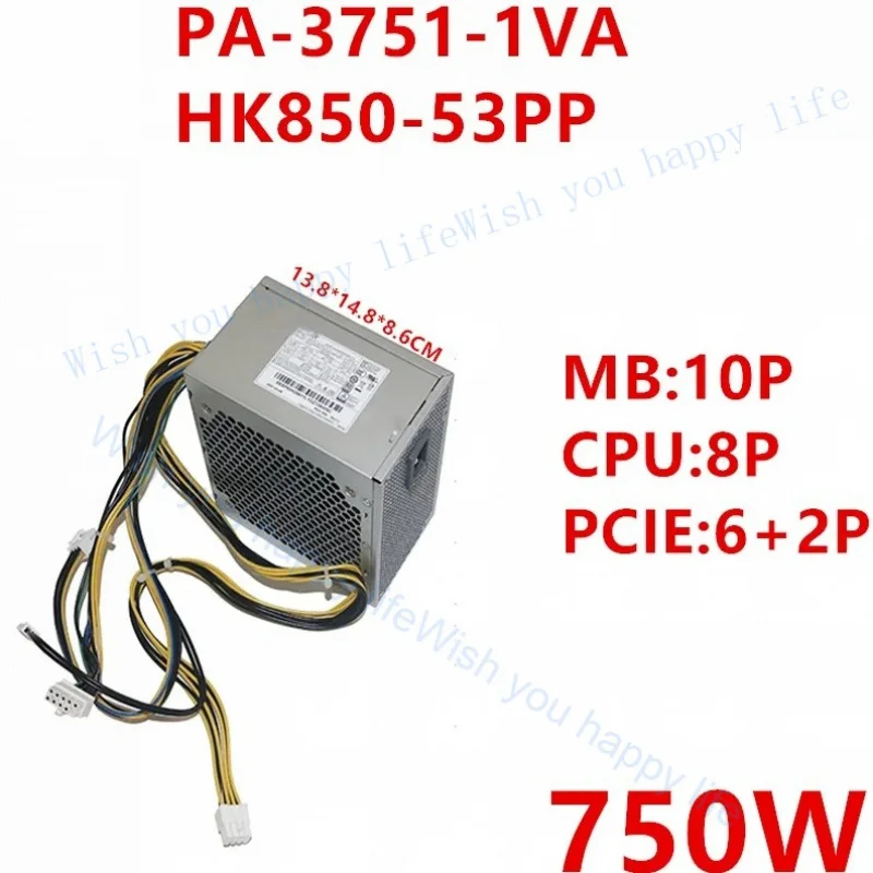 LL 5P50V03190 For Lenovo P350 P360 10Pin 750W Power Supply PA-3751-1 VA HK850-53PP