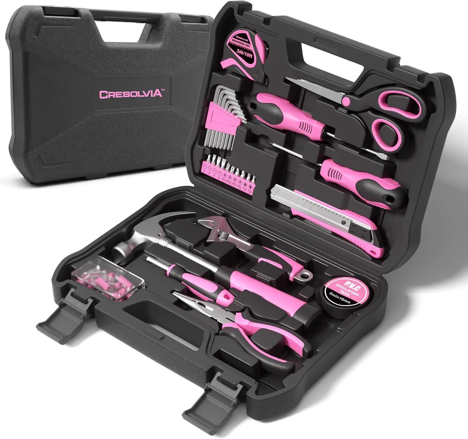 

Pink Tool Kit 69 Piece Set for Women - Home Repair, DIY Projects, Office & Dorm Use
