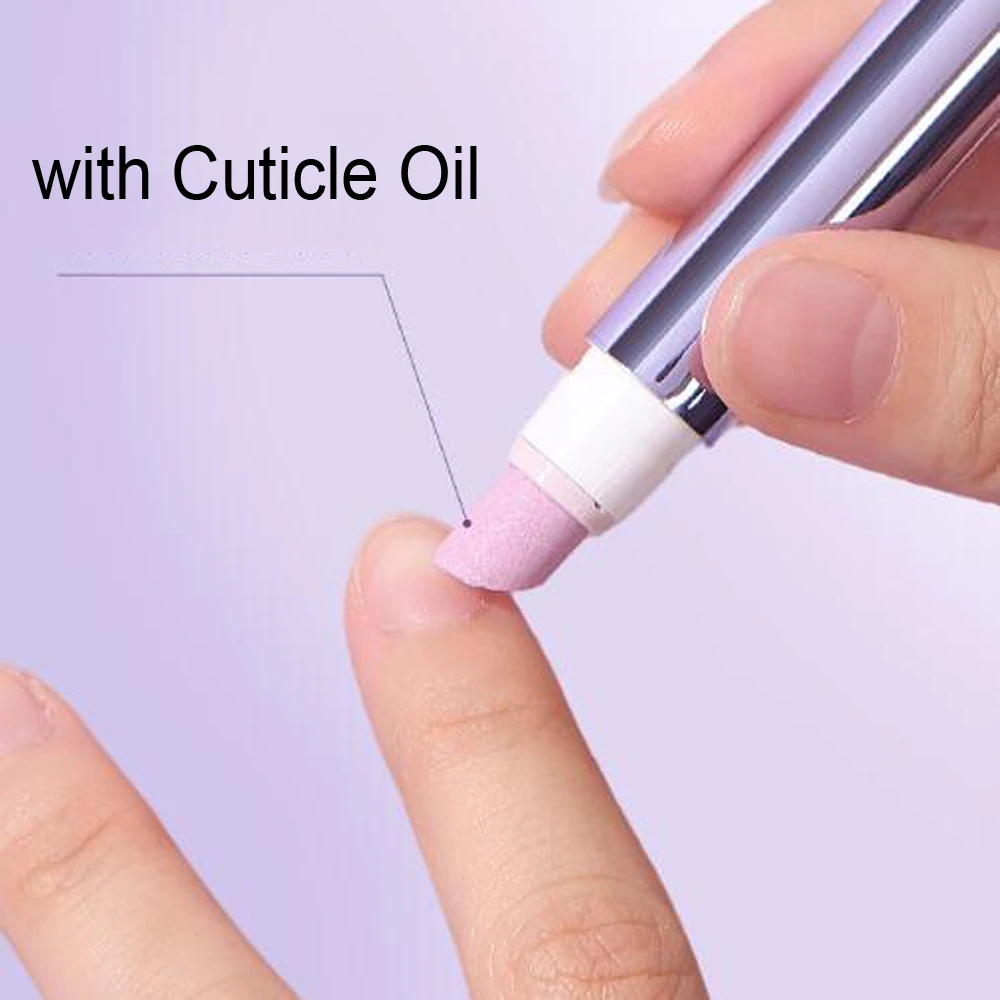1 pz Idrata Hangnails Danni asciutti Unghie Nail Penna per rimuovere le cuticole 3 in 1 Essenza per unghie Penna per olio per cuticole Strumento per manicure per la cura delle unghie