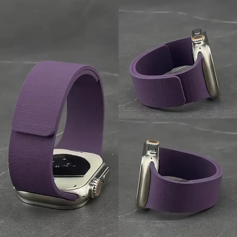 Magnetic strap for Apple Watch ultra 3-2-1 49mm 45/42/46/40/41mm sport 2025 New silicone bracelet series 11 10 9 8 7 6 5 SE Band
