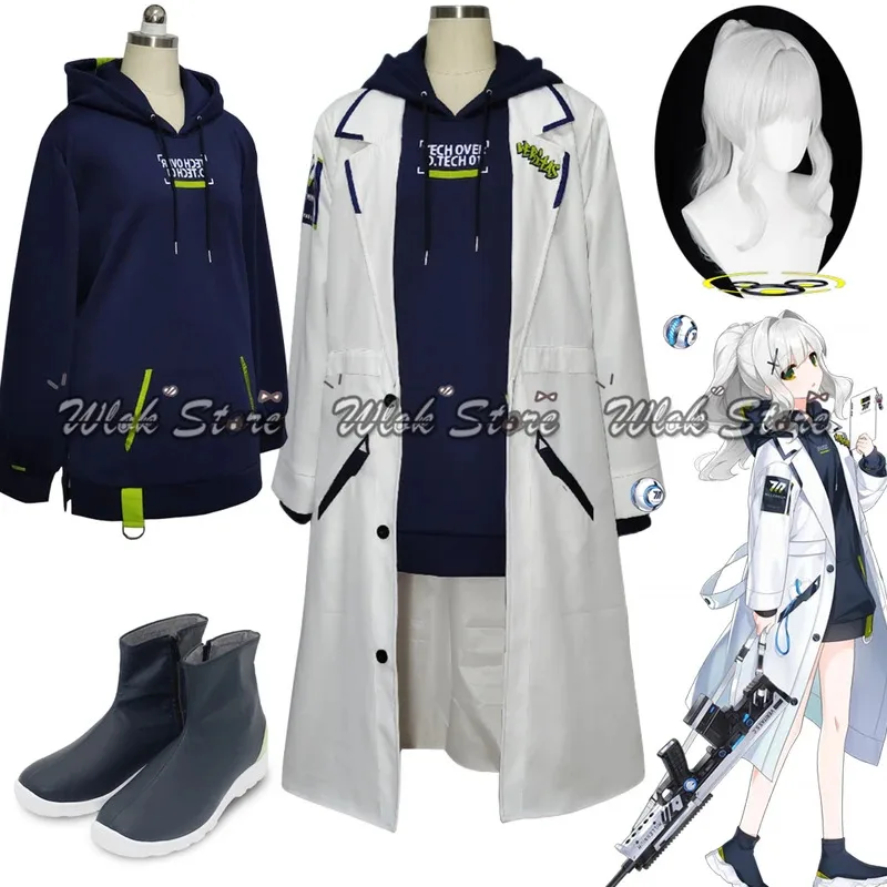 

Anime Game Blue Archive Omagari Hare Cosplay Costume Hooded and Coat Suit Halo Wig Halloween Party Uniforms Shoes Custom Made
