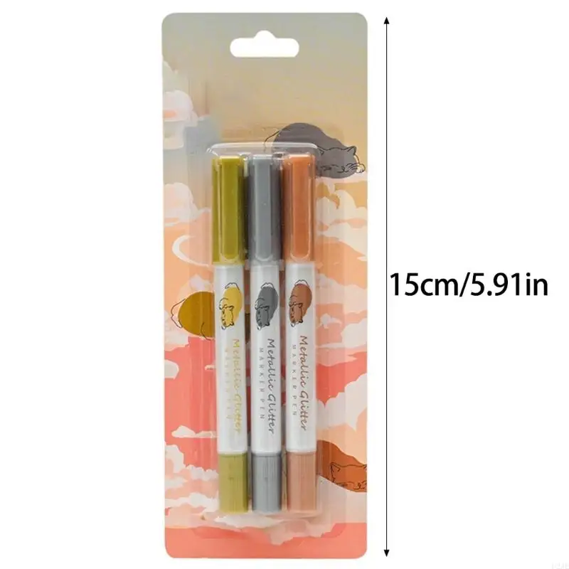 قلم الطلاء المعدني U2JE للطلاء على الحجر الجلدي الزجاجي المعدني ، سجل القصاصات