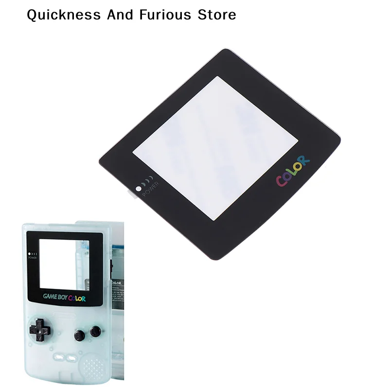 【TO】 1 Stück Kunststoff-Bildschirmschutz für GameBoy, schwarzes Farbbildschirm-Kunststoff-Spiegelpanel für GBC-Spielkonsole