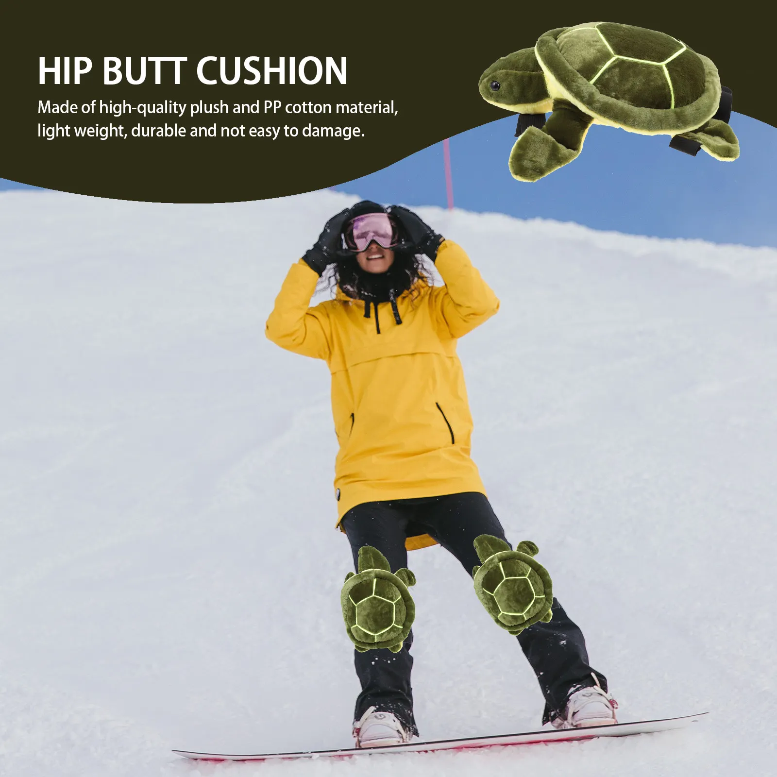 

Butt Protection Equipment Snowboard Hip Protector Skiing Skating Mat Turtle Accessory Protective Gear Adorable Pad