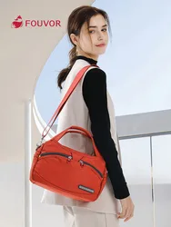 Fouvor-Bolso de mano Oxford de nailon para mujer, bolsa de lona de gran capacidad, bandolera de hombro, 2023, 2587