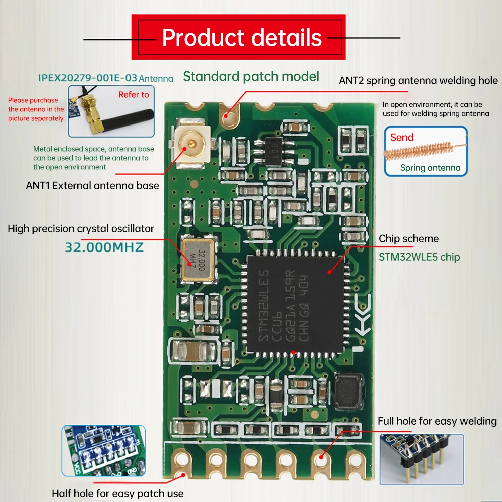 HC-14 wireless module 433MHz receiving and transmitting 1km serial communication data transmission si4438 networking