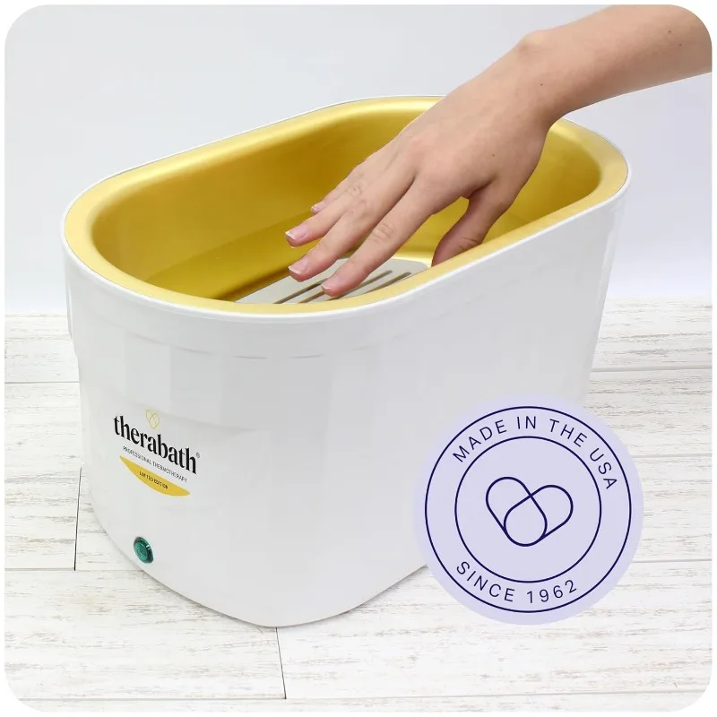 プロの熱療法パラフィンワックスバス、限定版、白と金のバス、関節炎と筋肉のこわばりを和らげるのに役立ちます、tb6