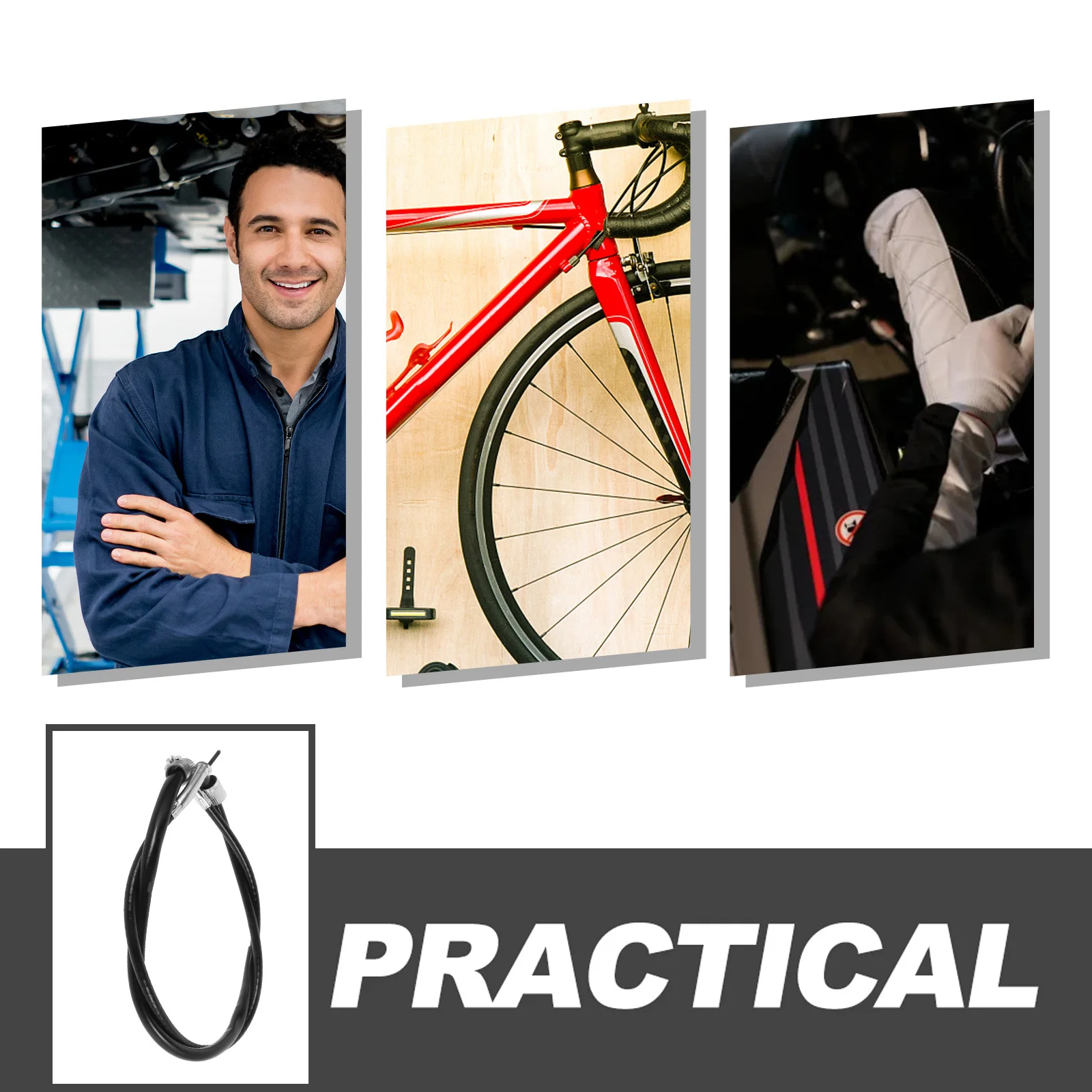 

Motorcycle Speedometer Cable for 1500 Durable Replacement Easy Installation Universal Motorbike Control