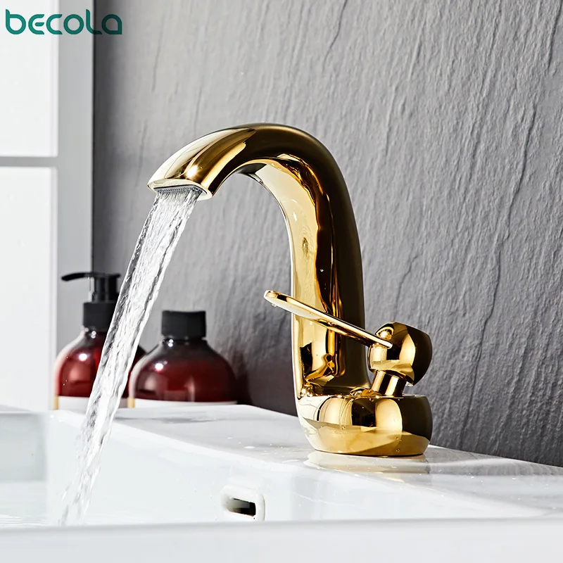 

Becola Bathroom Sink Faucet Washbasin Faucet Water Tap Tap Tapple Tapware Golden Faucet Bathroom Mixer Bathroom Sink Key