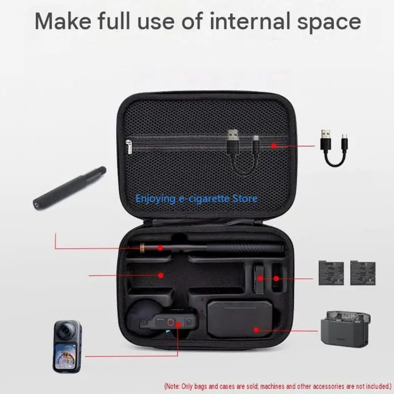 Kamera-Reisetasche für X6-Kamera, Hartschalen-Aufbewahrungstasche mit verstellbarem Riemen Y4QF – Detail 7