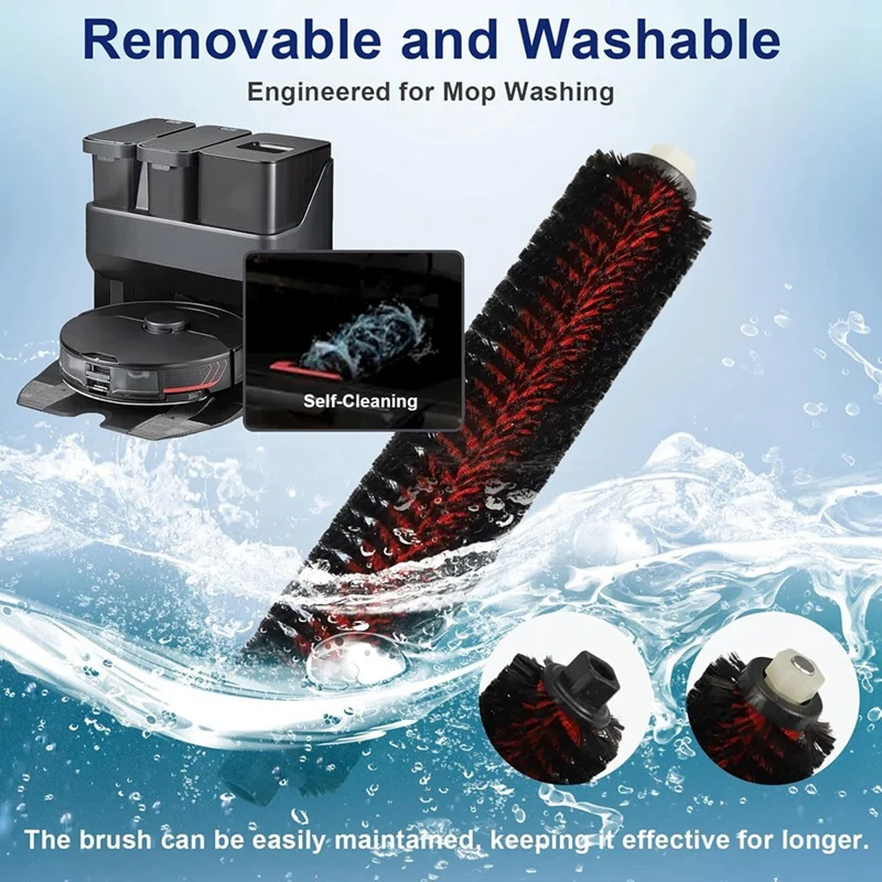 Piezas de Robot aspirador Roborock S7 Maxv Ultra/ S7 Max Ultra, Cepillo Lateral principal, filtro Hepa, paños de fregona, bolsas de polvo