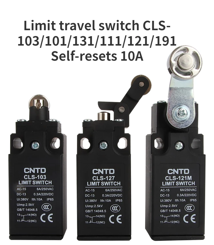 Limit travel switch CLS-103/101/131/111/121/191 Self-resets 10A