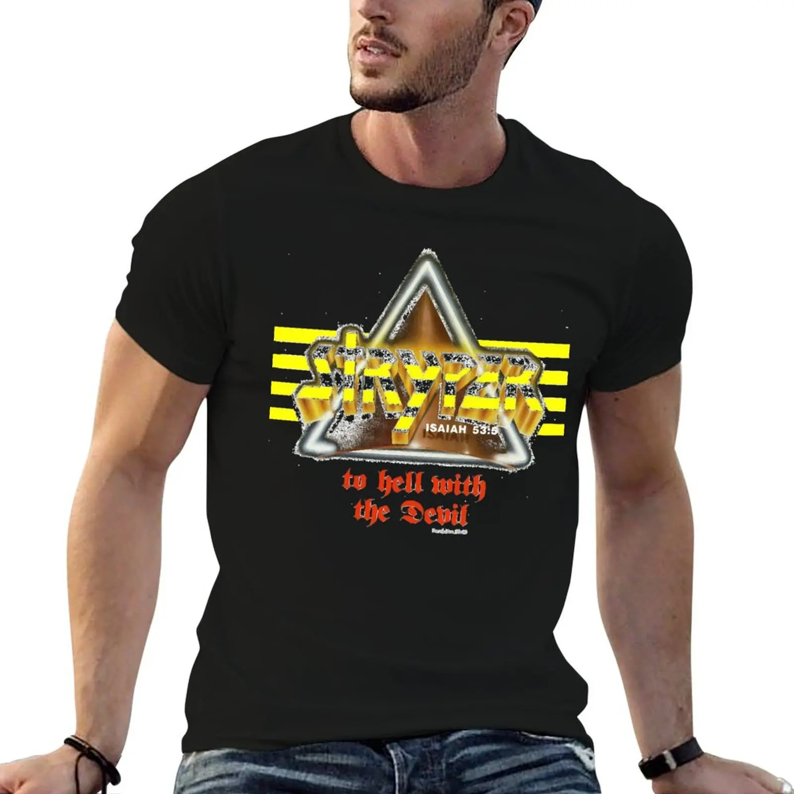 

STRYPER BAND T-Shirt t shirts for man graphic vintage t shirts for man slim fit t shirts cotton 100% T-Shirt