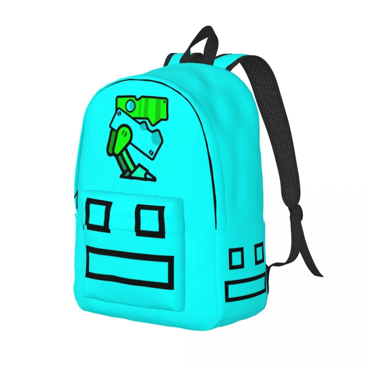 Cube Geometry Gaming Dash Backpack for Men Women Casual Student Hiking Travel Daypack Laptop Canvas Bags Sports