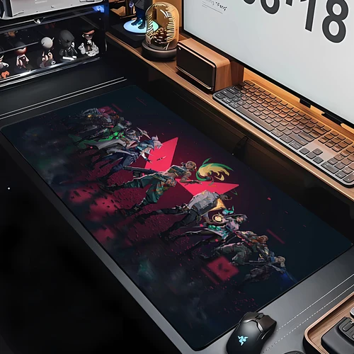 Imagen 2 del producto Alfombrilla de ratón Killjoy Valorant Gaming30x80, alfombrilla de ratón personalizada para ordenador, alfombrillas de ratón de 40x90, alfombrilla de mesa de PC suave antideslizante de goma Natural