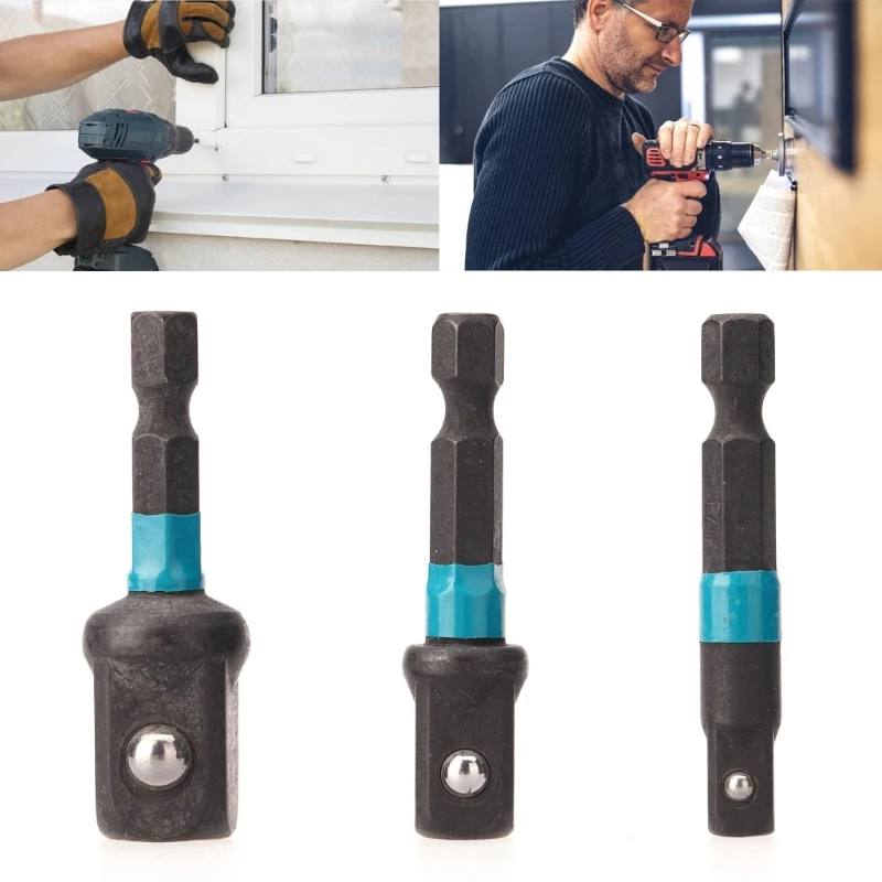 Короткие переходники PowerDrills с держателем Адаптеры привода 1/4 дюйма 3/8 дюйма дюйма Переходники головки PowerDrills для