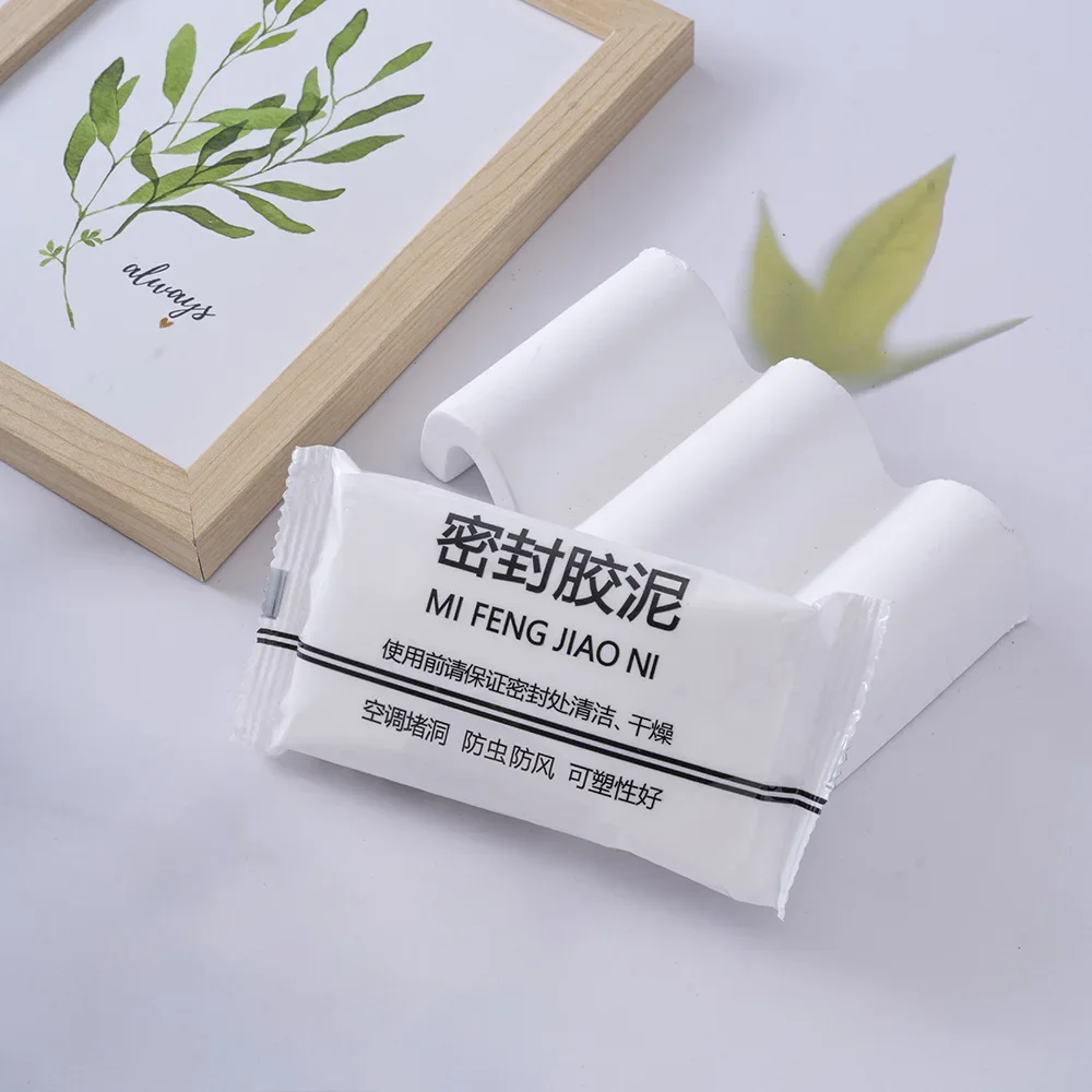 20/30/50pcs Home Bathroom Solid Waterproof Sealant for Drain Connection Air Conditioning Hole,Quick Mending Mud for Wall Hole