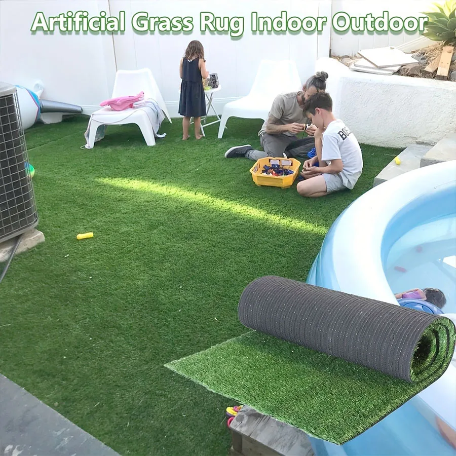 1 Set Artificial Grass Mat 50/200cm Green Pet lawn Mat For Outdoor Garden Garden landscape Playground (no Debris Or Grass JJ2843