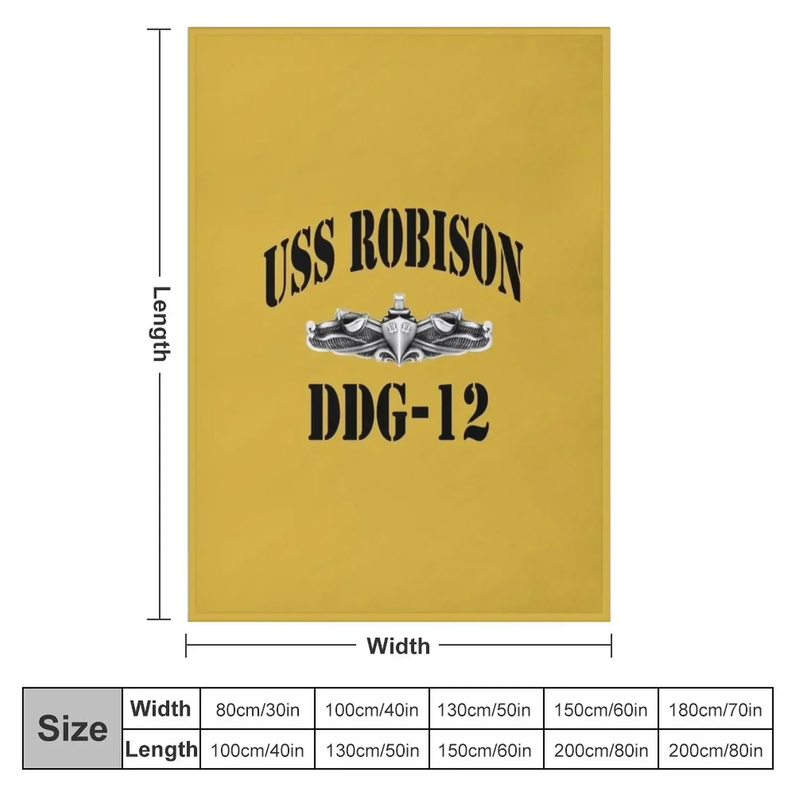 USS ROBISON (DDG-12) SHIP'S STORE Throw Blanket manga Plaid Hairys Heavy Decoratives Travel Blankets