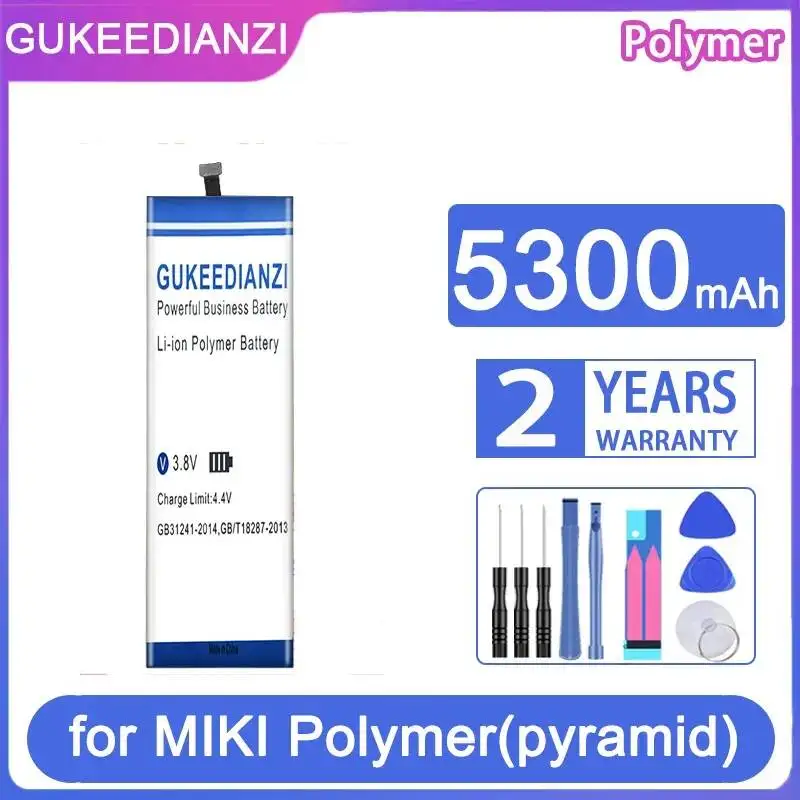 

Аккумулятор для мобильного телефона Miki Polymer Pyramid 5300 мАч, Polymer Pyramid Stable