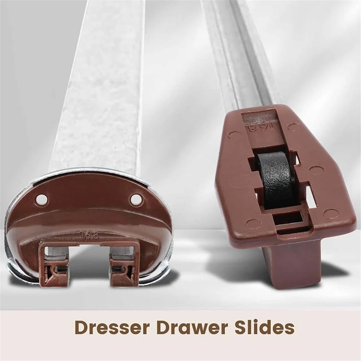 

Сменная направляющая для ящиков, модель 168 лет, 7 комплектов металлической опоры и упоры для ящиков с роликами, подходит для выдвижных ящиков